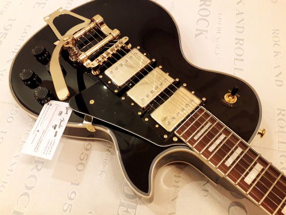 Електрогітара Gibson 1957 Les Paul Custom 3 Pickup Vos Bigsby China | Зображення 5