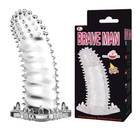 Насадка на член Brave Man рельєфна без вибрации sexstyle