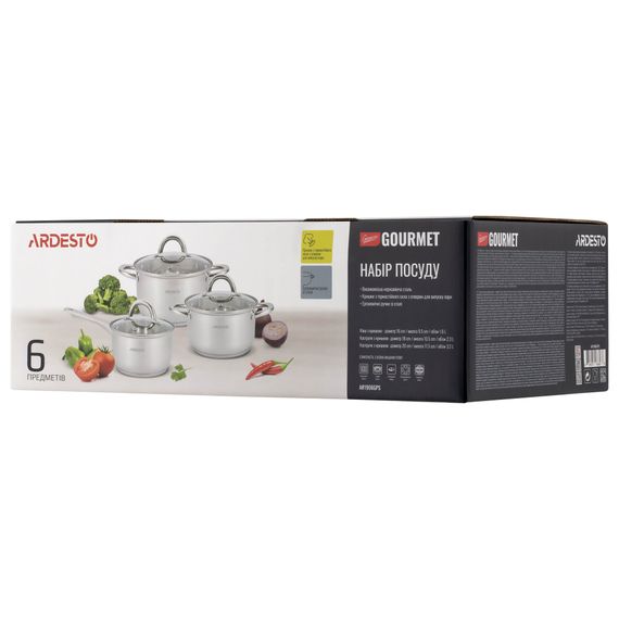 Набір посуду Ardesto Gemini Gourmet Andria 6 пред (AR1906GPS) | Зображення 7