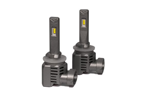 Комплект світлодіодних ламп HeadLight M3 H27 (PGJ13) 55W 6000K з активним охолодженням 12/24V | Зображення 1