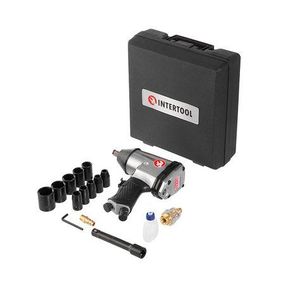 Гайковерт пневматический в чемодане (набор головок 17ед) 1/2 INTERTOOL (PT-1101)