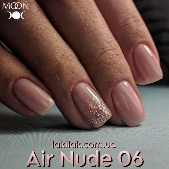 Гель лак Moon Full Air Nude №06 бежевий 8мл