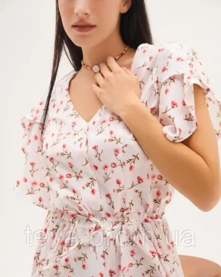 Плаття для жінок колір білий розмір L FI_001403 | Зображення 3