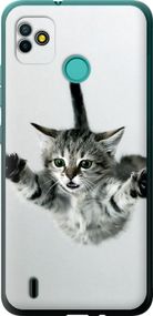 Чехол на Tecno Pop 5 BD2p Летящий котёнок "2322u-2412-17620"