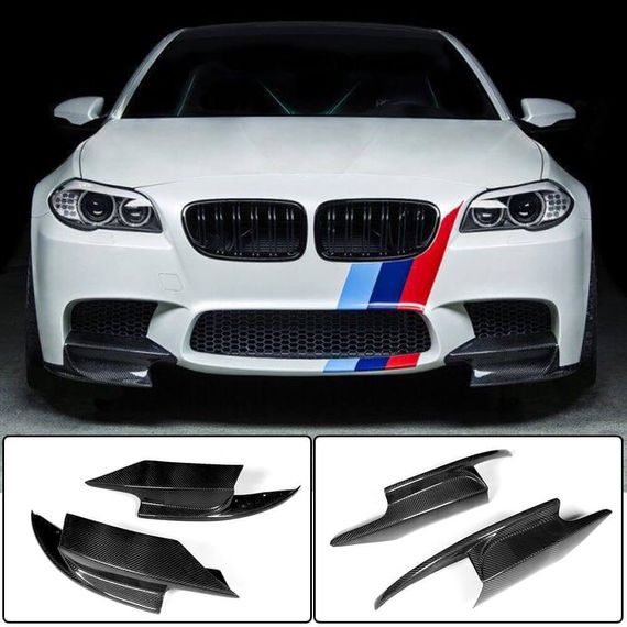 Накладки на передній бампер Flap (для F10 M5, Карбон) для BMW 5 серія F-10/11/07 2010-2016 рр