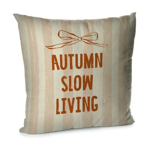 Подушка диванная с бархата Autumn slow living 45x45 см (45BP_24S002)