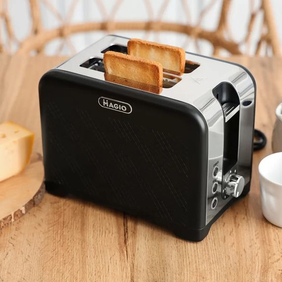 Тостер для кухні побутової MAGIO MG-287, Маленький тостер, Тостер зі знімним піддоном WC-131 для крихт | Зображення 7