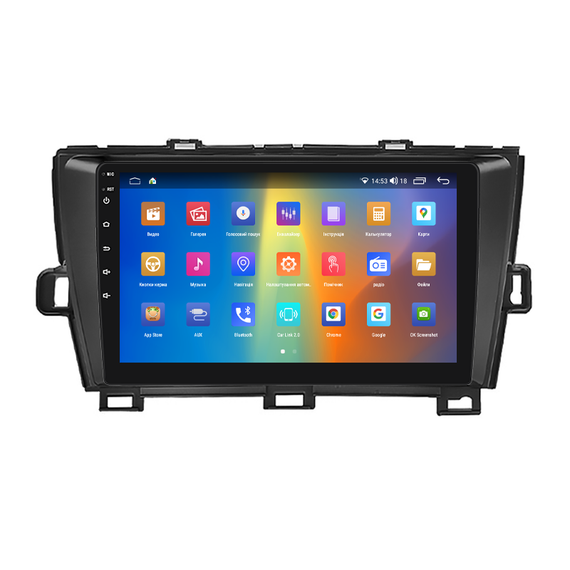 Штатная магнитола 9" Lesko для Toyota Prius III Рестайлинг (XW30) 2011-2015 2/32Gb CarPlay 4G Wi-Fi GPS Prime | Зображення 1