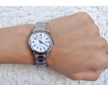 Жіночі класичні наручний годинник Casio оригінал Японія Collection LTP-1302PD-7BVEF зі сталевим браслетом | Зображення 2