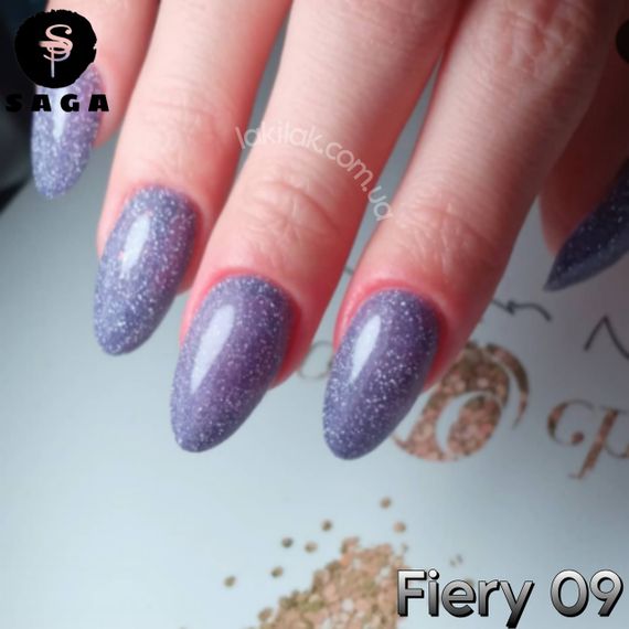 Світловідбиваючий гель-лак SAGA 09 Fiery 9мл | Зображення 7