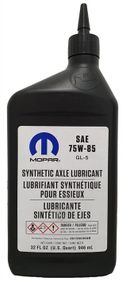 Трансмісійна олива Mopar Synthetic Axle Lubricant 75W-85 1л.