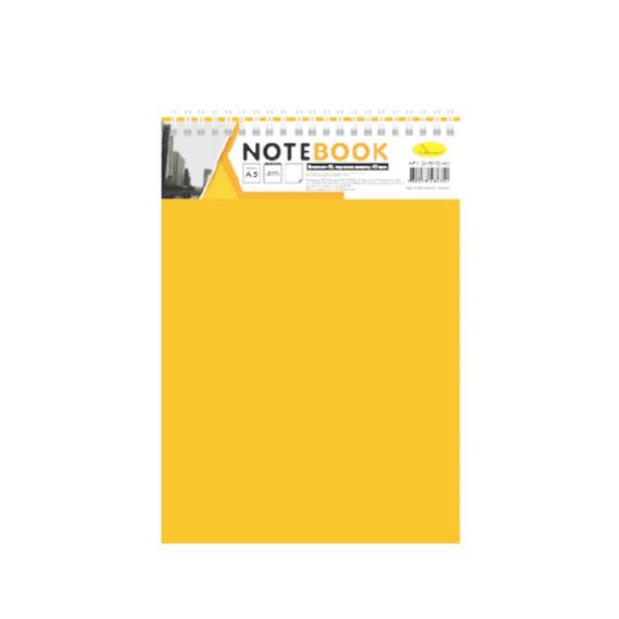 Блокнот А5 В-БП5-80(Peach) 80 аркушів, пружина зверху