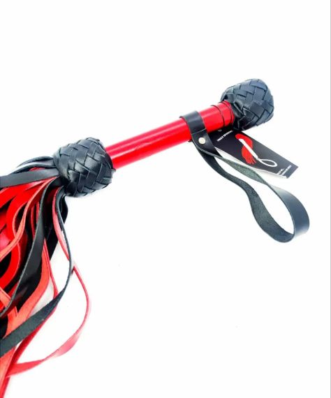 Флоггер модель Flog3-35хвостов RED/Black (Кожа) N sexstyle | Зображення 2