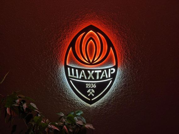 Панно декоративная картина на стену ФК Шахтер LED подсветка 400х600 acr-p000084