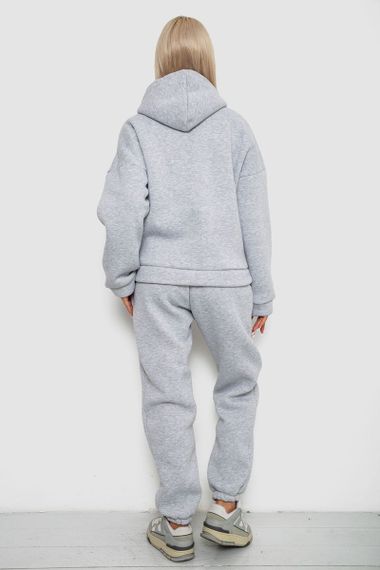 Спортивный костюм женский на флисе, цвет серый, 238R5726 | Зображення 3