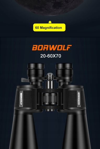 Мисливський бінокль Borwolf 60X70 з великим об'єктивом | Зображення 5