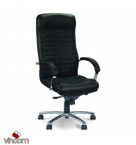 Кресло Новый Стиль ORION steel chrome (Кожа Люкс LE)