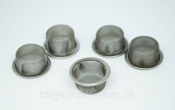 Сеточки для бонга Шляпа железо 16 мм. 5 шт.