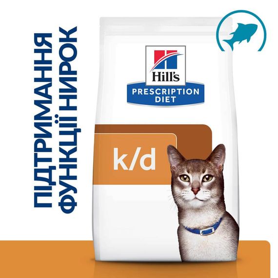Сухой корм Hill's Prescription Diet для взрослых кошек поддержание функции почек с тунцом 3 кг | Зображення 1