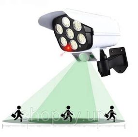 Вуличний ліхтар у вигляді камери Solar Light BL JLP 2178 Прожектор – світильник з датчиком руху на сонячній батареї Муляж камери