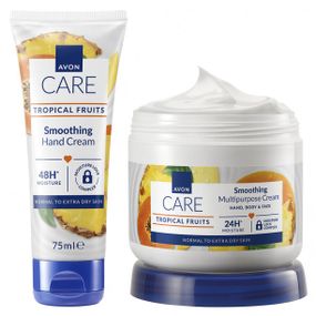 Подарунковий Набір для Тіла з Тропічними Фруктами Avon Tropical Care | Крем для Рук + Мультифункціональний Крем |