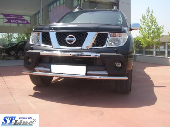 Передній захист ST008-1 (нерж) для Nissan Pathfinder R51 2005-2014рр | Зображення 2