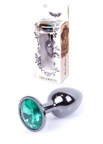 Анальная пробка Анальная пробка -Jawellery Dark Silver PLUGGreen Sex Aura