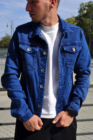 Куртка джинсова синій S