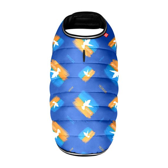 Куртка-накидка для собак WAUDOG Clothes, малюнок "Прапор", L, А 41 см, B 58-70 см, С 42-52 см | Зображення 2