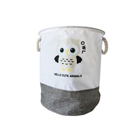Кошик для іграшок та білизни "Hello cute animals Сова" MGZ-1006(Grey) 35 х 40 см