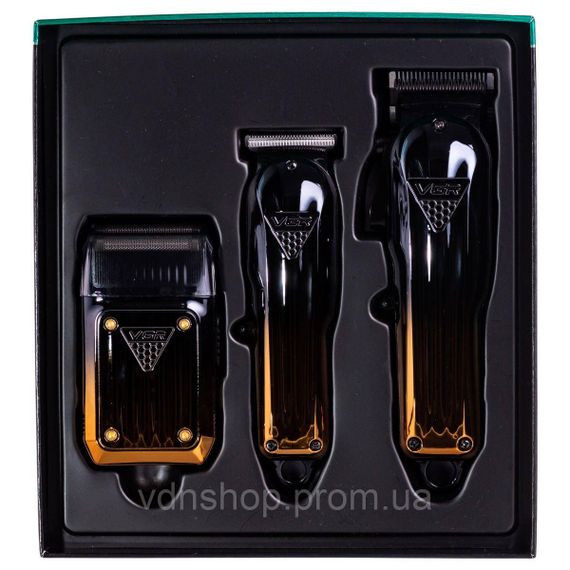 Набір для стрижки акумуляторна машинка, тример і шейвер VGR V-644 | Зображення 2