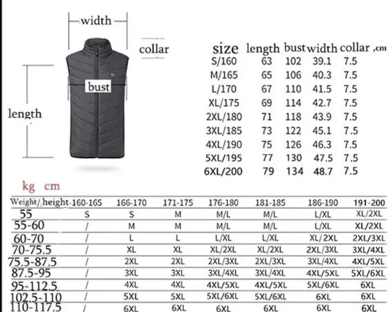 Жилет із USB підігрівом, 9 зон обігріву XL | Зображення 6