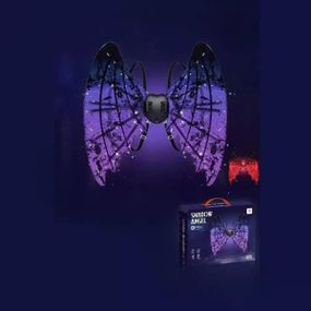 Крылья летучей мыши со светодиодной подсветкой и музыкой Фиолетовые