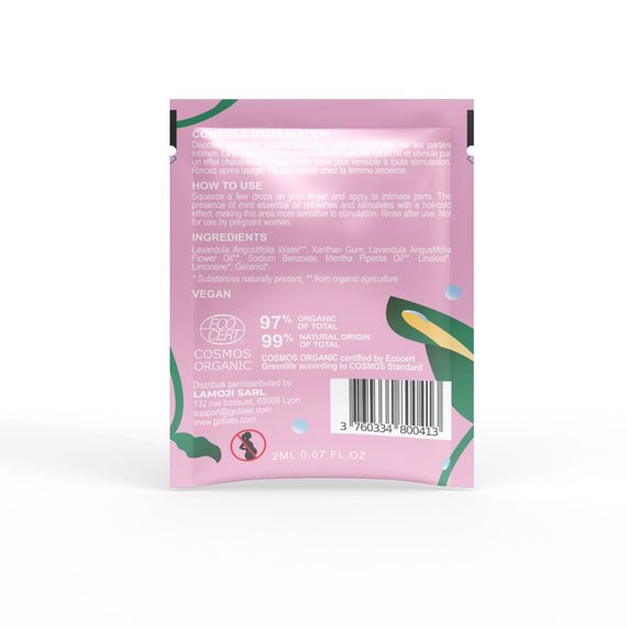 Пробник стимулирующего геля для клитора Goliate Gel Plaisir Féminin 2 мл | Зображення 1