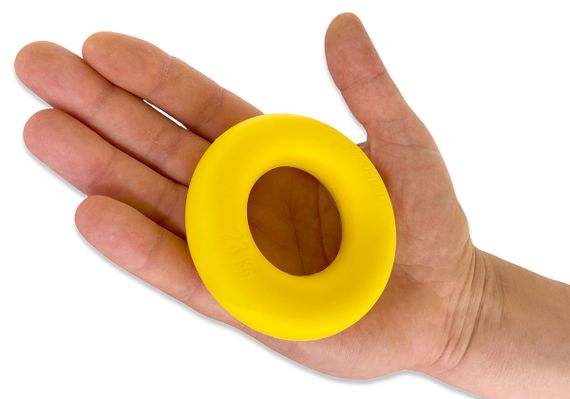 Еспандер кистьовий кільце EasyFit Ring тренажер для рук 23 кг Жовтий (EF-1904-50) | Зображення 1