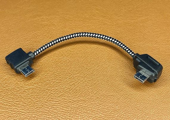 Кабель кутовий RC Port to MicroUSB Standart 93mm для квадрокоптера DJI Mavic 2 Pro / Mini / Mini SE / Mavic Air | Зображення 1