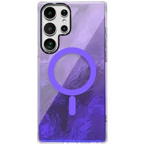 Чохол TPU Shiny Mountain (MagFit) для Samsung Galaxy S25 Ultra Purple
