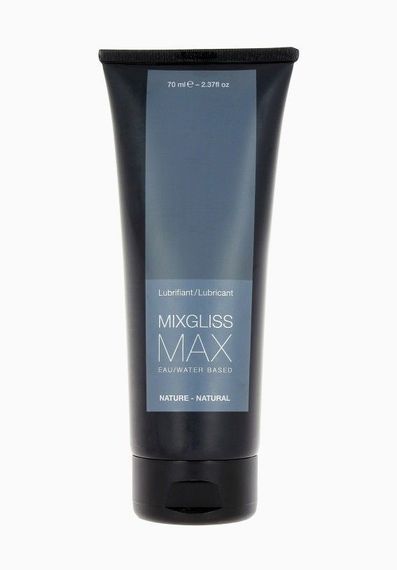 Анальний гель-змазка MixGliss MAX NATURE (70 мл) на водній основі з екстрактом алое