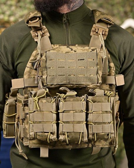 Плитоноска 4 точки сброса 7.62 пиксель   ПП4631 | Зображення 3