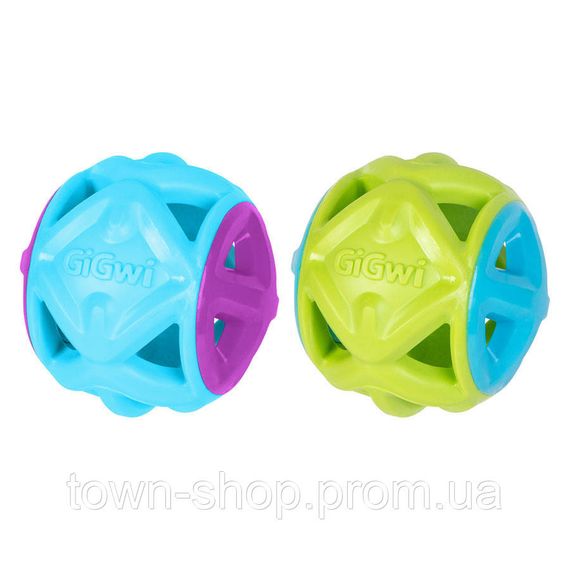 Игрушка для собак Мяч GiGwi Basic, голубой, резина, 9 см