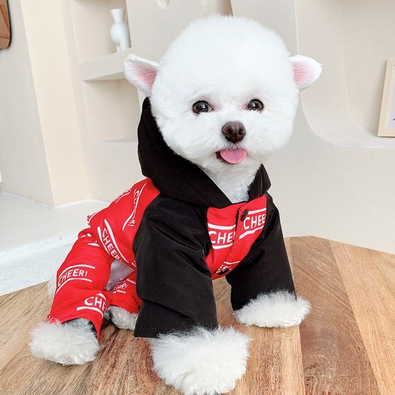 Зимний комбинезон для собак Cheepet "Cheer" красный | Зображення 2