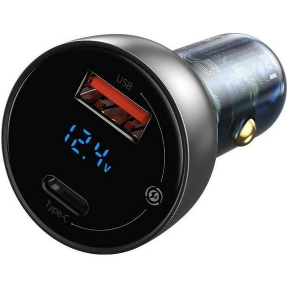 АЗП Baseus Particular Digital Display QC+PPS Dual Quick Charger Car Charger 65W Shallow tarnish | Зображення 1