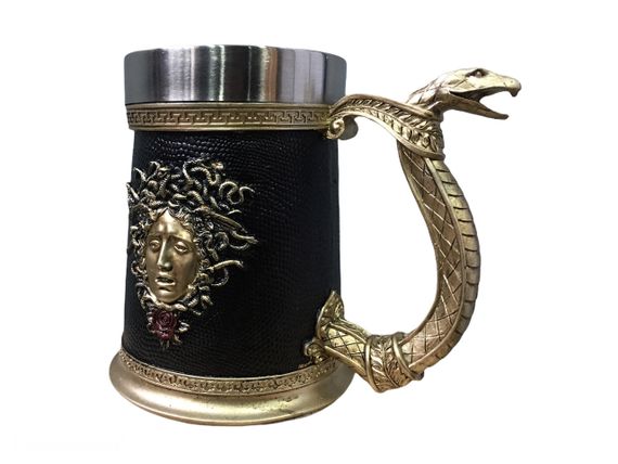 Кружка Чашка Келих Вікінг Воїн Сатана 3D Молот Тора Нержавіюча Сталь | Зображення 7