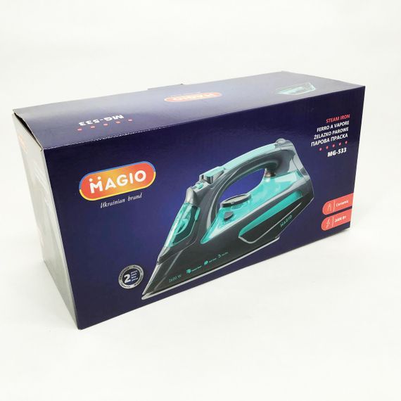 Праска Magio MG-533, Ефективна парова праска для одягу, Парова праска для домашнього використання | Зображення 3