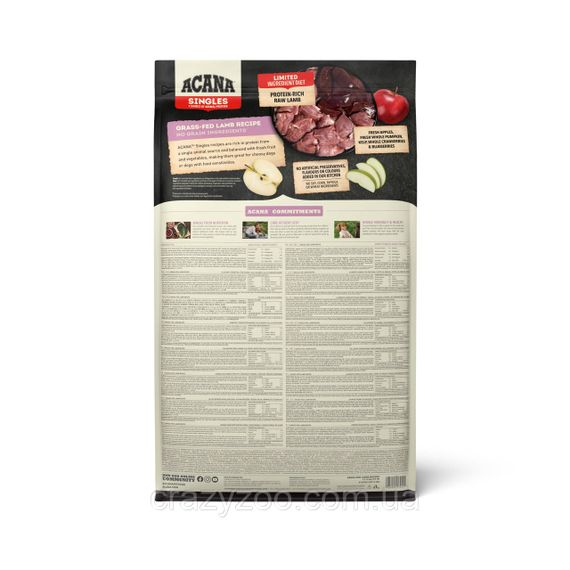 Сухой корм для собак всех пород Acana Grass-Fed Lamb c ягненком 6 кг a57060 | Зображення 1