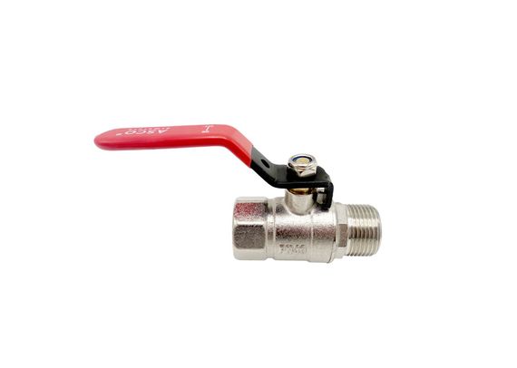 Кран кульовий Nickel PRO PN40 3/4"ЗВ червона ручка ASCO 1/20 | Зображення 4