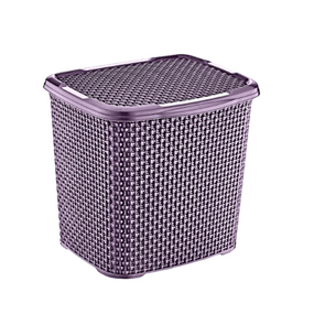 Кошик 6,2л з кришкою баклажан Maroon Honeycomb ELIF