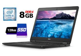 Ультрабук Б-клас Dell Latitude E7470 / 14" (1366x768) TN / Intel Core i5-6300U (2 (4) ядра по 2.4 - 3.0 GHz) / 8 GB DDR4 / 128 GB SSD / Intel HD Graphics 520 / WebCam / Fingerprint / HDMI / miniDP / Windows 10 б/в
