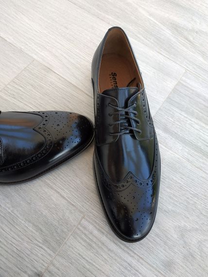 Шикарні чорні броги Sensor 39 розмір | Зображення 9