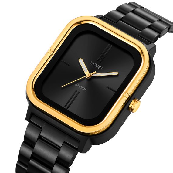 Класичний чоловічий годинник Skmei 2275GD Gold | Зображення 1